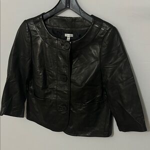 Semantiks Black Leather Women's Jacket